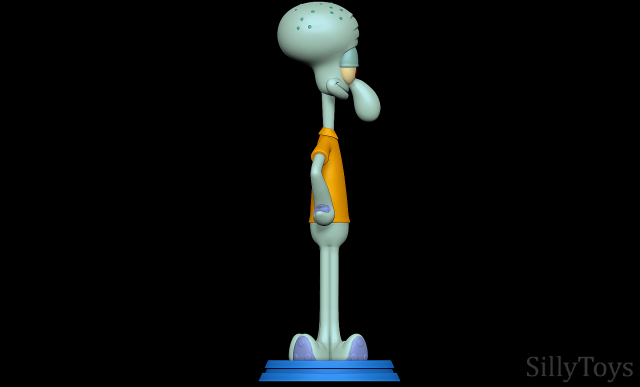 Squidward - SpongeBob SquarePants 3D Print Model in Animals 3DExport