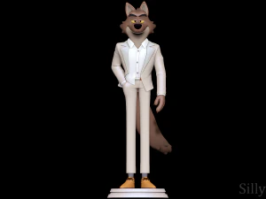 狼先生 - 坏人 3D 打印模型