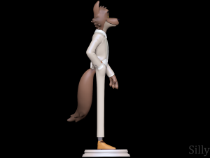 Mr Wolf - The Bad Guys 3D Принт Модель