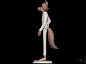Mr Wolf - The Bad Guys 3D Принт Модель