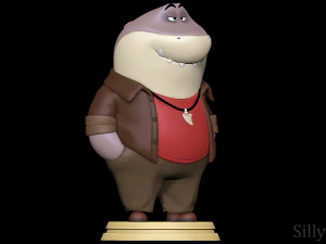 Mr Shark - The Bad Guys 3D Print Model