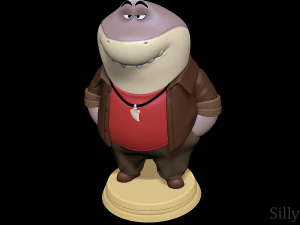Mr Shark - The Bad Guys 3D Print Model