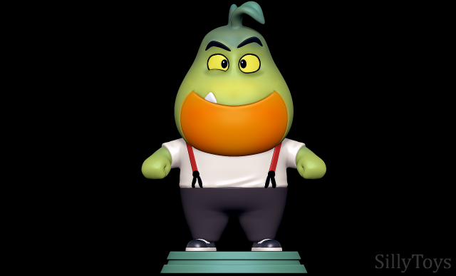 Mr Piranha - The Bad Guys Model Cetak 3D .c4d .max .obj .3ds .fbx .stl .blend