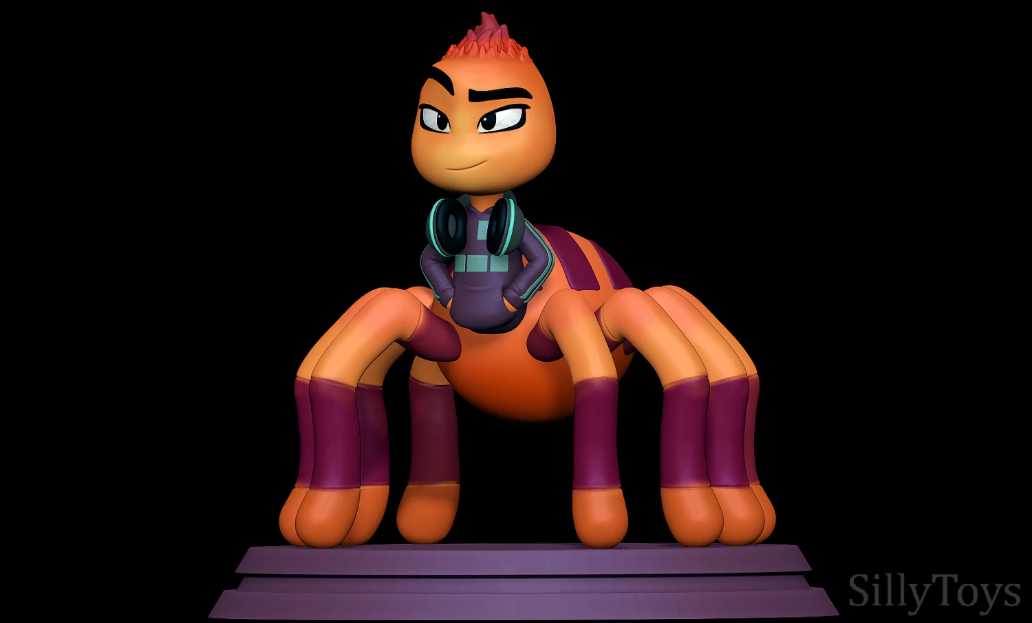 Ms Tarantula - The Bad Guys 3D Print Model .c4d .max .obj .3ds .fbx .stl .blend 