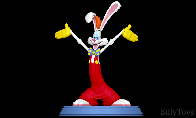 Roger Rabbit - Who Framed Roger Rabbit 3D Baskı Modeli .c4d .max .obj .3ds .fbx .stl .blend 