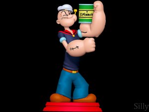 Popeye 3Dプリントモデル