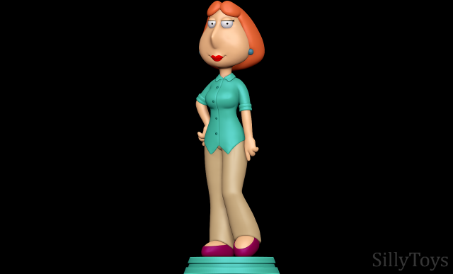 Lois Griffin - Family Guy 3D Print Model .c4d .max .obj .3ds .fbx .stl .blend 
