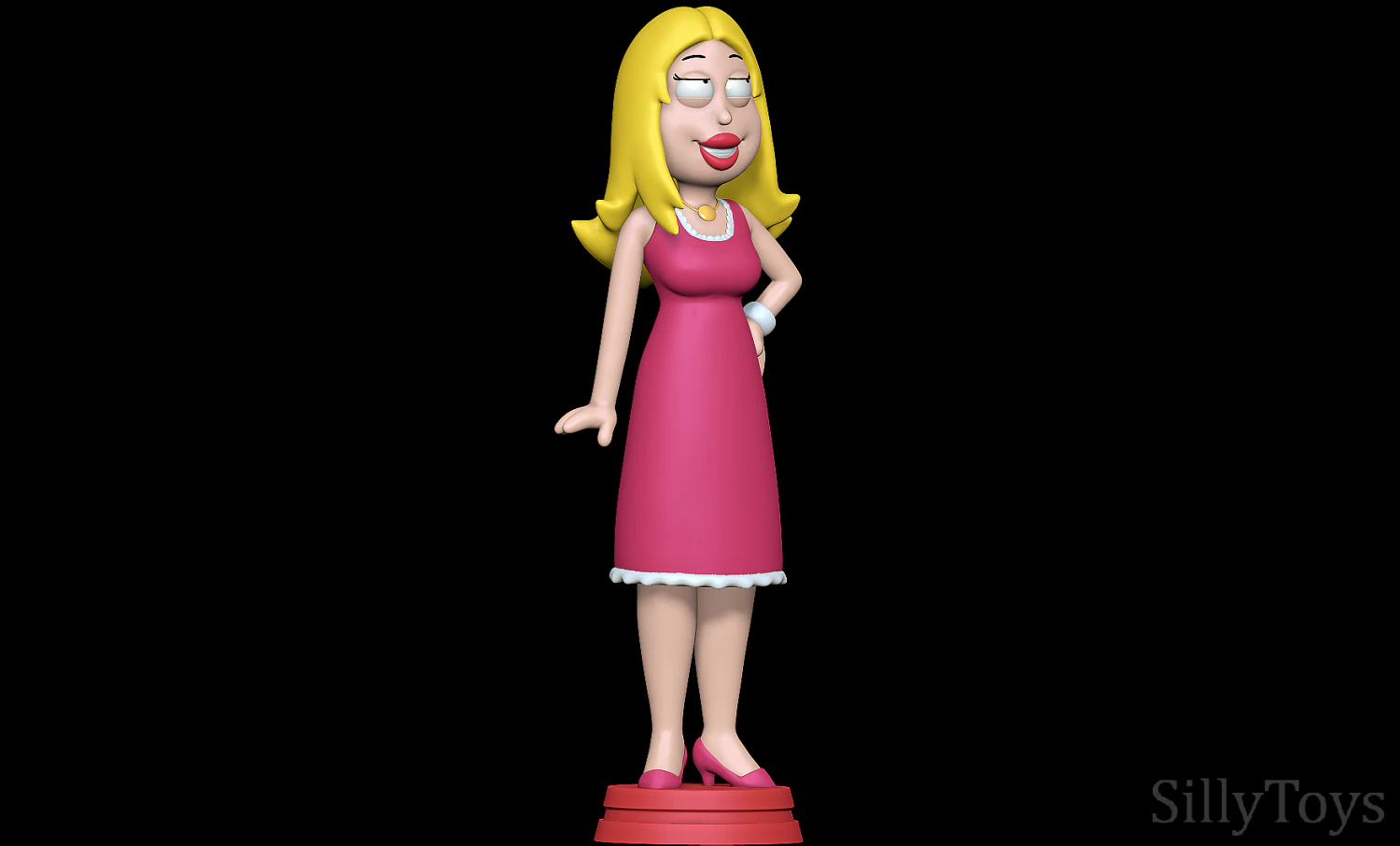 Francine Smith - American Dad 3D Print Model .c4d .max .obj .3ds .fbx .stl .blend