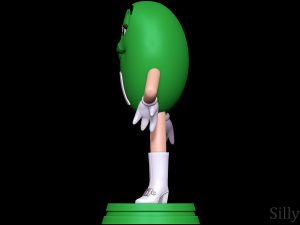 Ms Green - MandMS 3D Print Model