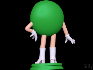 Ms Green - MandMS 3D Print Model