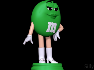 Ms Green - MandMS 3D Print Model