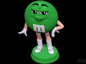 Ms Green - MandMS 3D Print Model