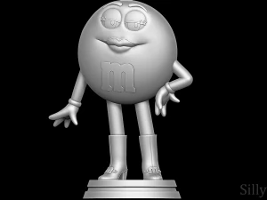 Ms Green - MandMS 3D Print Model