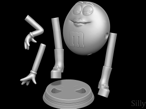 Ms Green - MandMS 3D Print Model