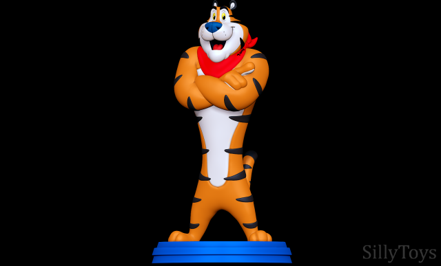 Tony The Tiger - kelloggs Modelo de impresión 3D .c4d .max .obj .3ds .fbx .stl .blend 