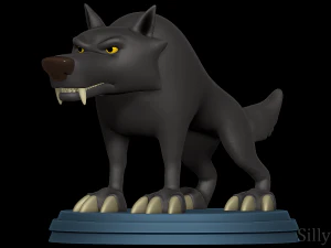 Black Wolf - ニコと星への道 3Dプリントモデル