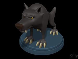 Black Wolf - Niko and the Way to the Stars 3Dプリントモデル