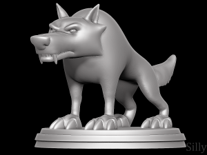 Black Wolf - Niko and the Way to the Stars 3Dプリントモデル