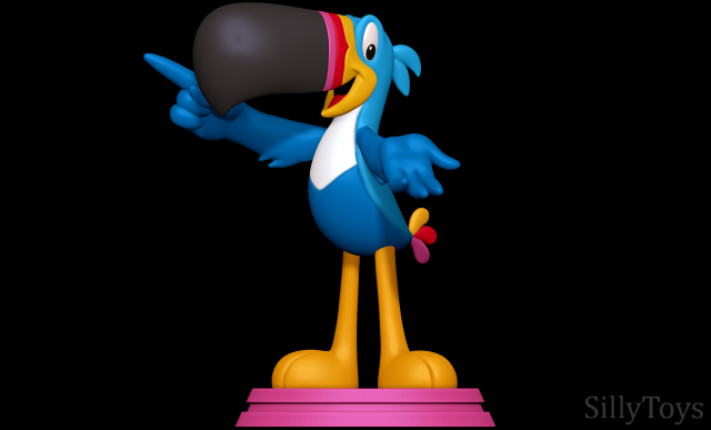 Toucan Sam - Froot Loops 3D print model Modello di stampa 3D .c4d .max .obj .3ds .fbx .stl .blend 