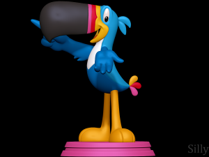 Toucan Sam - Froot Loops 3D print model Modello di stampa 3D