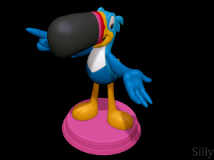 Toucan Sam - Froot Loops 3D print model Modello di stampa 3D