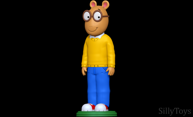 Arthur 3D Baskı Modeli .c4d .max .obj .3ds .fbx .stl .blend 