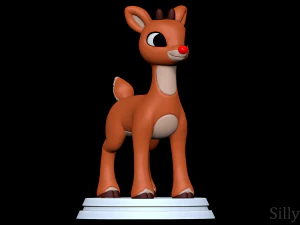 赤鼻のトナカイ ルドルフ 3Dプリントモデル