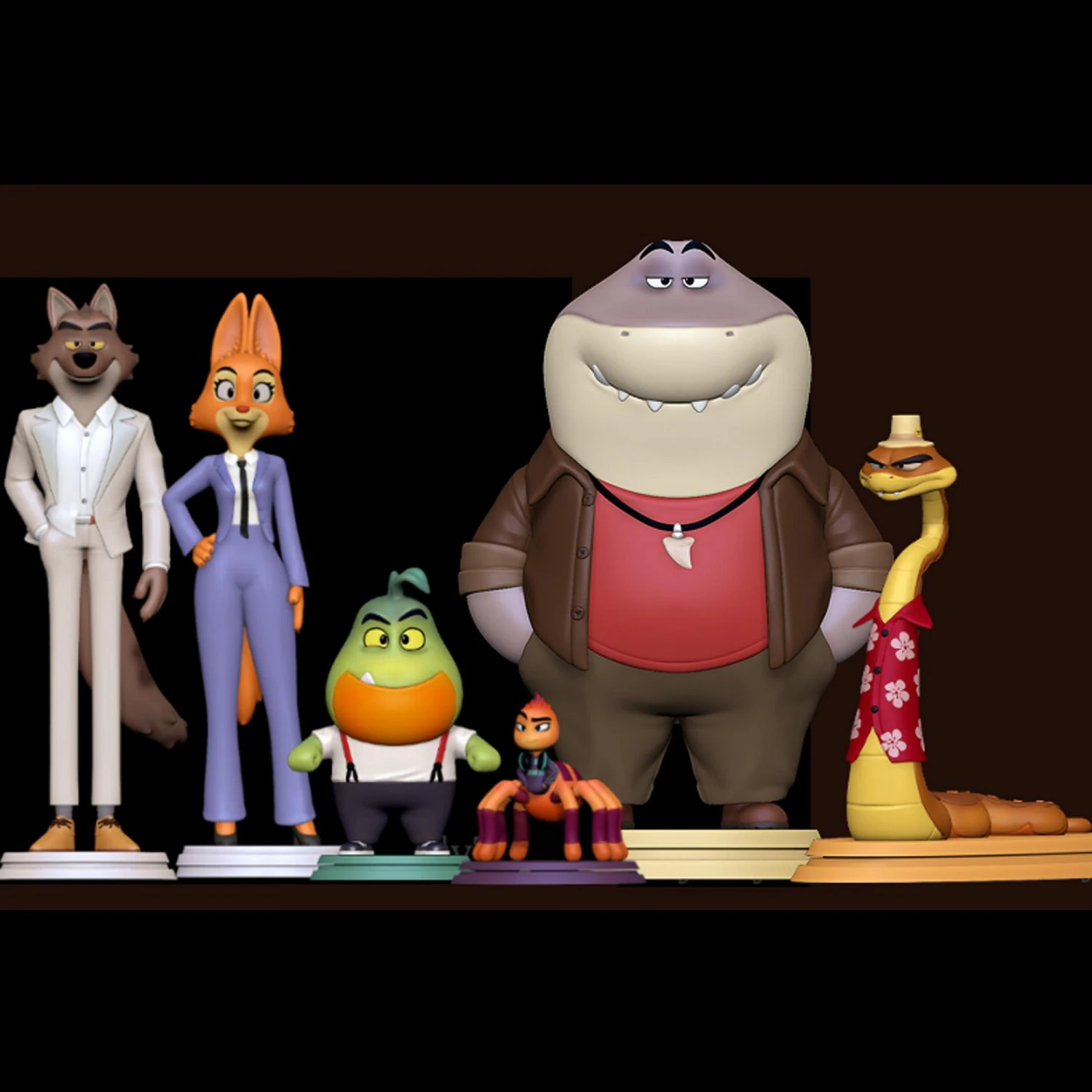 The Bad Guys Pack 3D Print Model .c4d .max .obj .3ds .fbx .stl .blend 