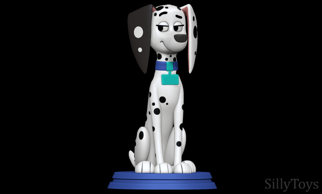 Delilah - 101 Dalmatian Street 3D Print Model .c4d .max .obj .3ds .fbx .stl .blend 