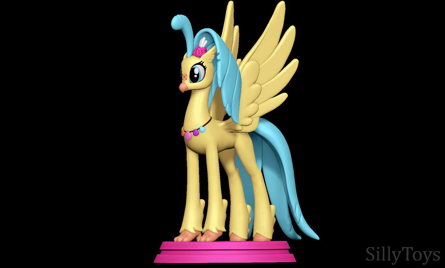 Hippogriff Skystar - My Little Pony The Movie 3D Print Model .c4d .max .obj .3ds .fbx .stl .blend 