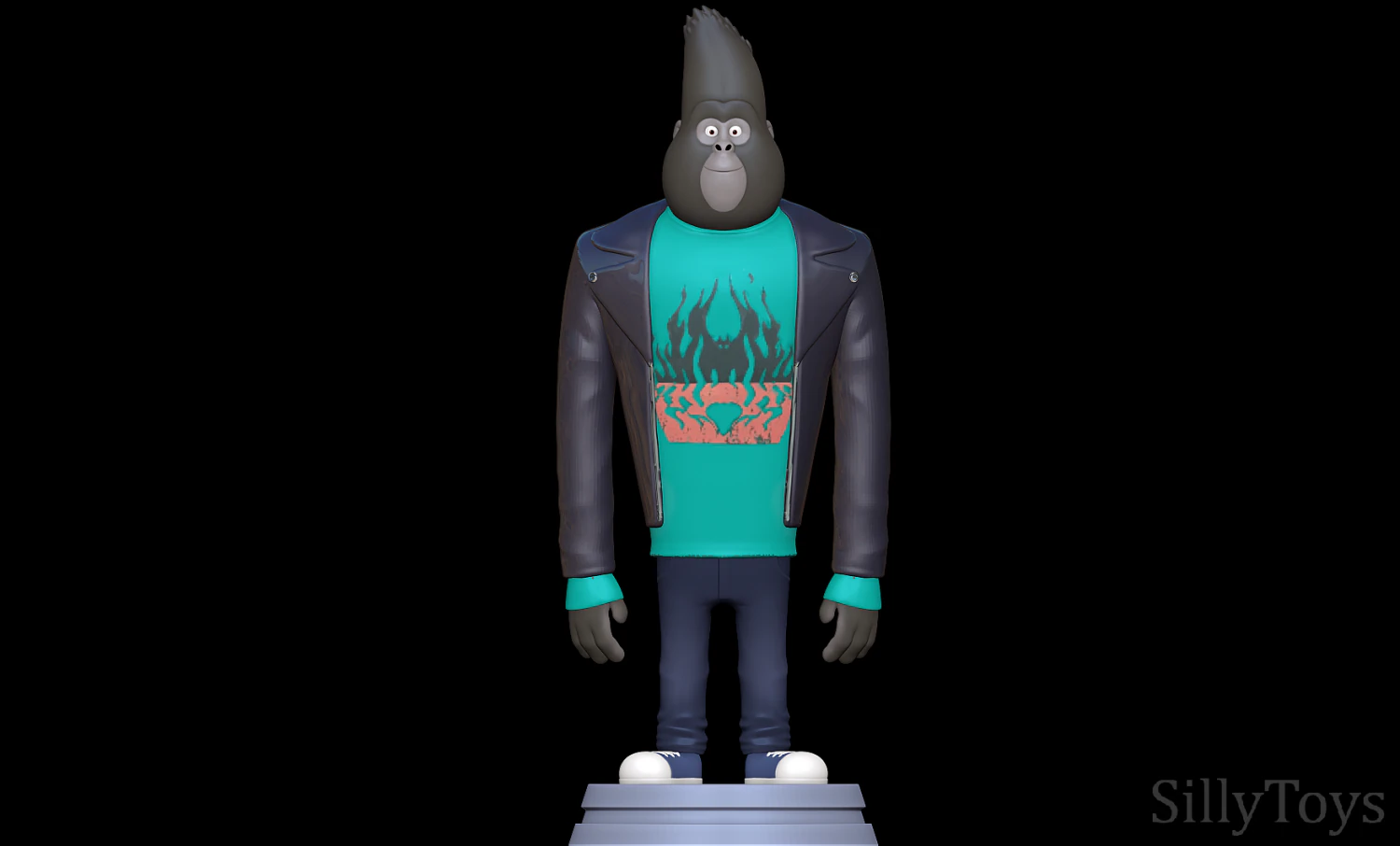 Johnny - Sing 3D Print Model .c4d .max .obj .3ds .fbx .stl .blend 
