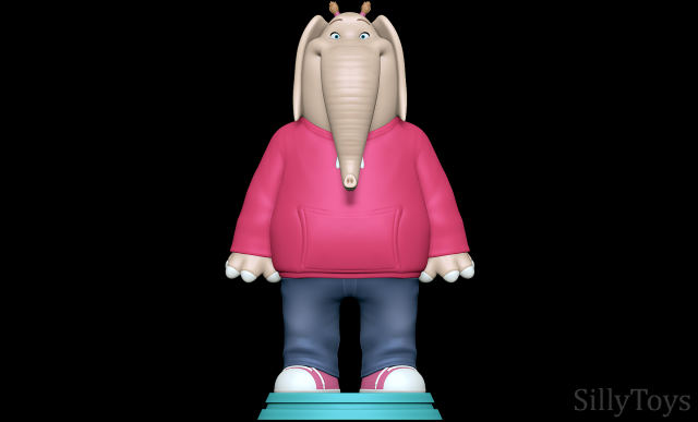 Meena - Sing 3D 打印模型 .c4d .max .obj .3ds .fbx .stl .blend 