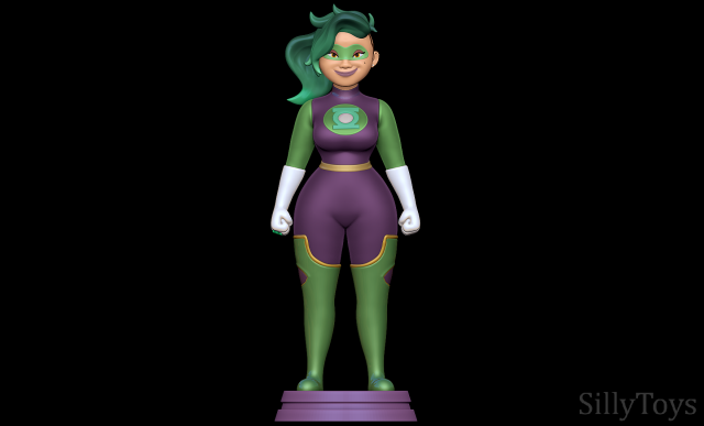 Green Lantern - DC League of Super-Pets Modelo de impresión 3D .c4d .max .obj .3ds .fbx .stl .blend 