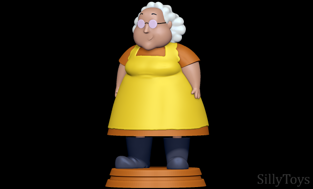 Muriel Bagge - Courage the Cowardly Dog 3D Print Model .c4d .max .obj .3ds .fbx .stl .blend 