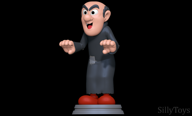 Gargamel - Smurfs 3D Print Model .c4d .max .obj .3ds .fbx .stl .blend 