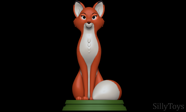 Vixey - The Fox and the Hound Modelo de impresión 3D .c4d .max .obj .3ds .fbx .stl .blend 
