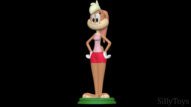 Lola Bunny - Looney Tunes 3D Принт Модель .c4d .max .obj .3ds .fbx .stl .blend 