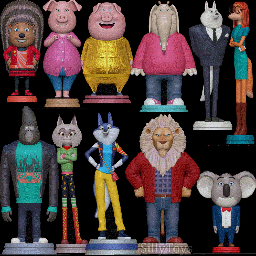 Sing Pack 3D Print Model .c4d .max .obj .3ds .fbx .stl .blend