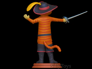 El gato con botas Modelo de impresión 3D