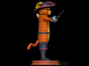 El gato con botas Modelo de impresión 3D