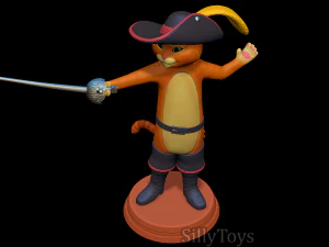 El gato con botas Modelo de impresión 3D