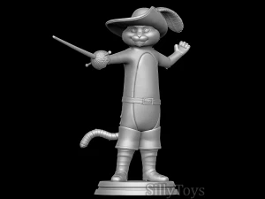 El gato con botas Modelo de impresión 3D