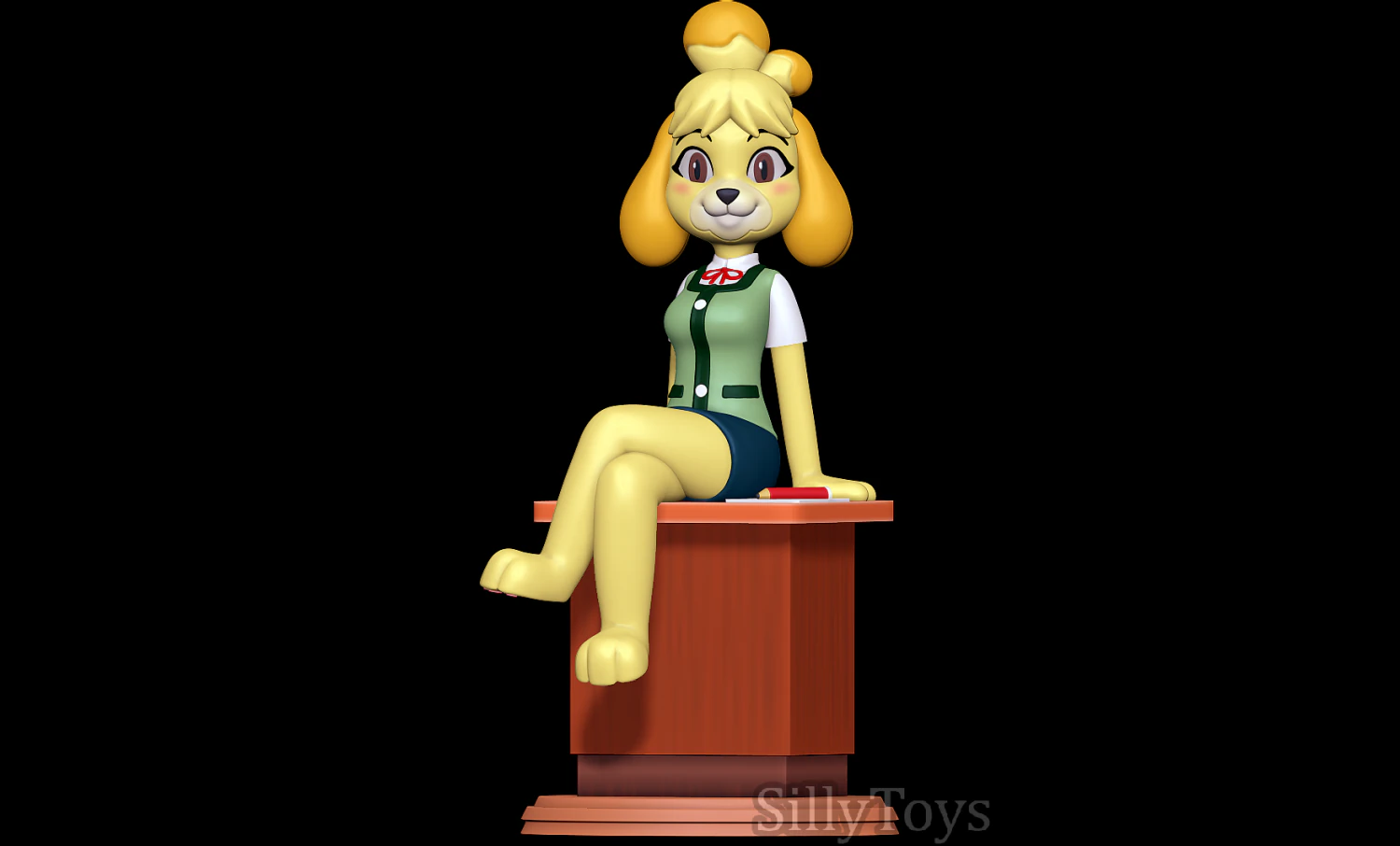 Isabelle - Animal Crossing 3D Print Model .c4d .max .obj .3ds .fbx .stl .blend