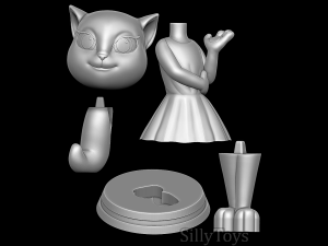 Angela - My Talking Angela 3D Принт Модель