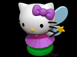 hola gatito hada Modelo de impresión 3D