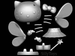hola gatito hada Modelo de impresión 3D