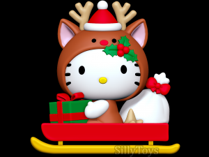Hello Kitty Christmas 3D Print Model