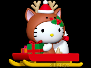 Merhaba Kitty Noel 3D Baskı Modeli