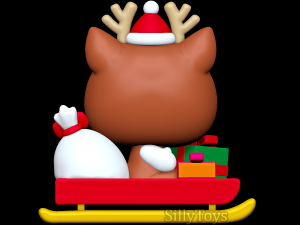 Hello Kitty Christmas Model do druku 3D