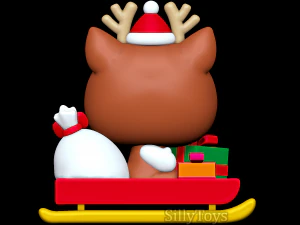 Merhaba Kitty Noel 3D Baskı Modeli